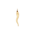 1 Inch Cornicello Pendant 14k Yellow Gold