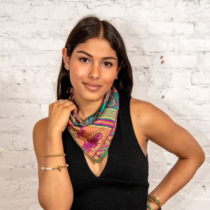 100% Silk Sari Bandana