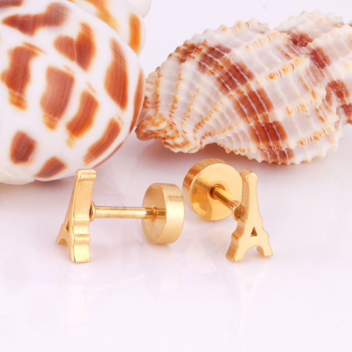 12 pairs Gold Color Cutout Screwback Earrings without Diamonds asonjewelry