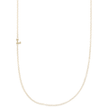 14K Yellow Gold Initial Necklace