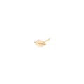 14K Yellow Gold Lip Stud Earrings