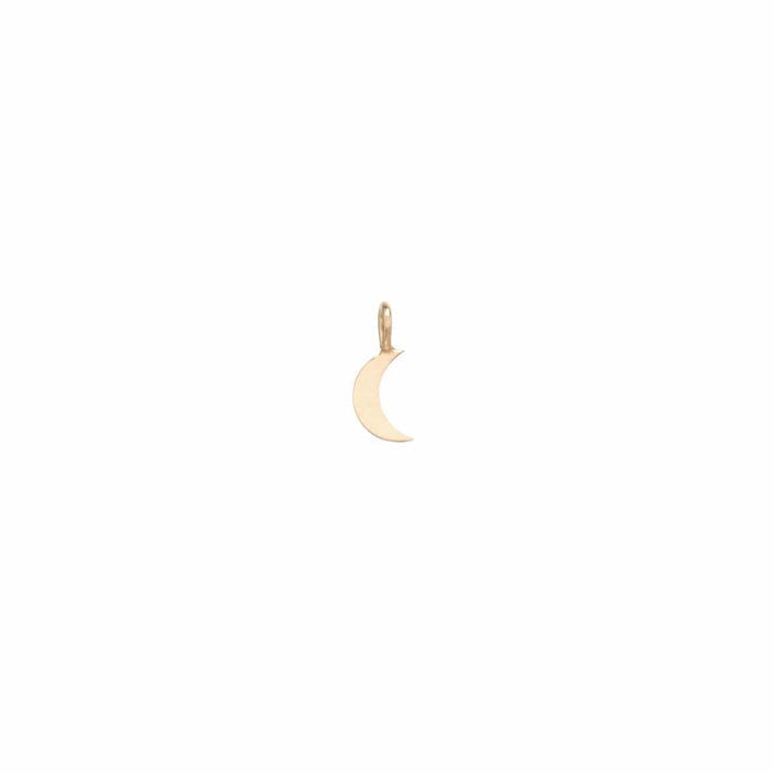 14K Yellow Gold Moon Charm
