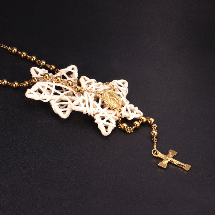 4-Golden Jesus Chain-6MM asonjewelry