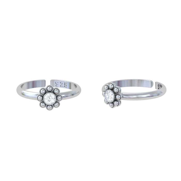 92.5 Oxidized Sterling Silver Toe Ring