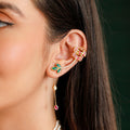 925 Pure Silver Elephant Vine Ear Cuff Earring