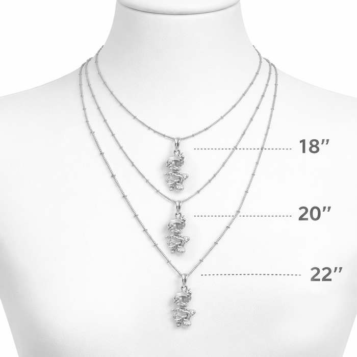 92.5 silver bal hanuman pendant