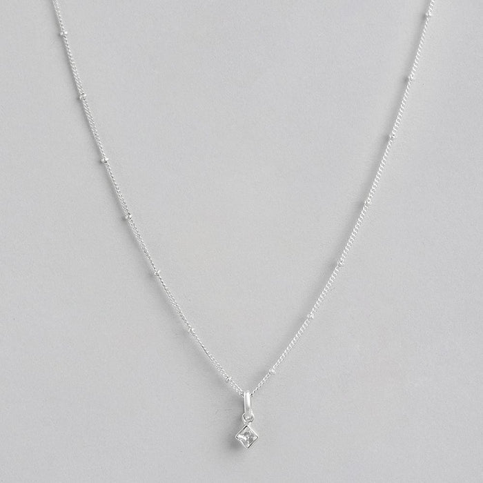 92.5 Silver Cubic Necklace