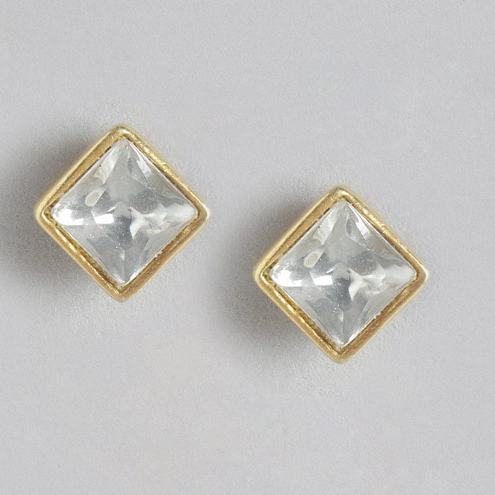 92.5 Silver Cubic Stud Earrings