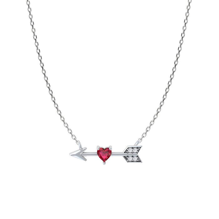 92.5 Silver Cupids Arrow Necklace