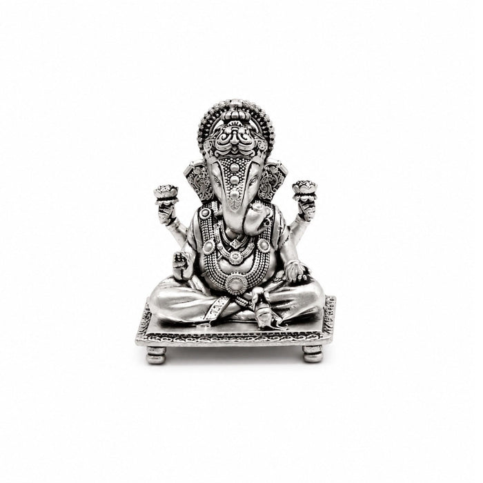 925 Silver Divine Ganesha Idol