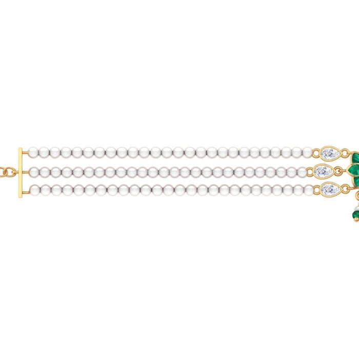 925 Silver Kundan Elephant with Lotus Choker Necklace (Gold Plating)