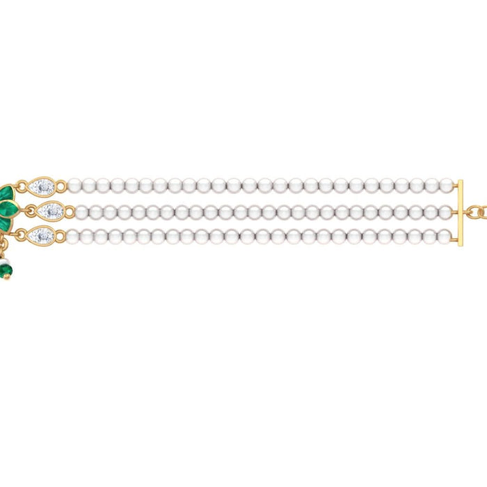 925 Silver Kundan Elephant with Lotus Choker Necklace (Gold Plating)