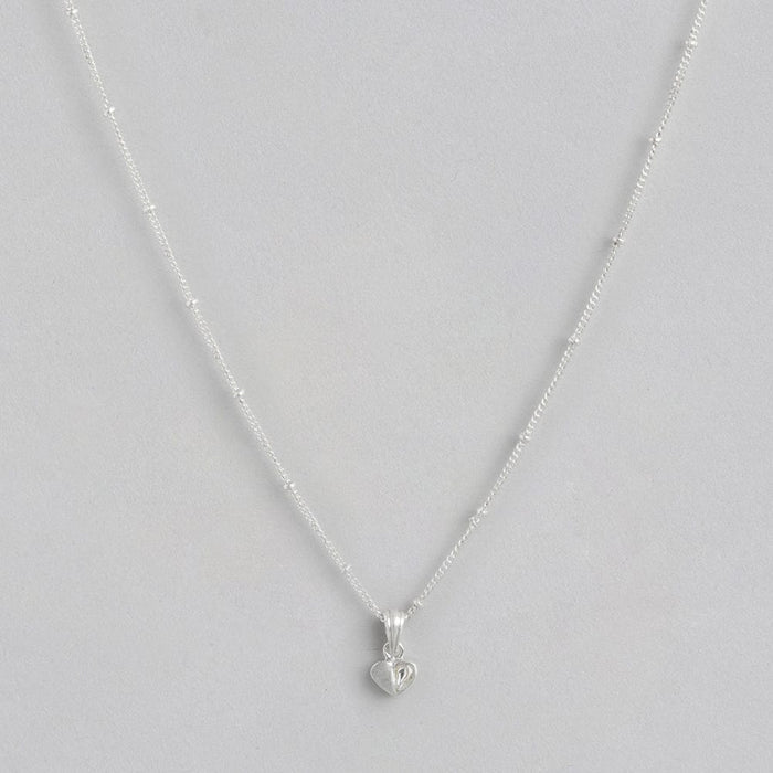92.5 Silver Kundan heart Necklace