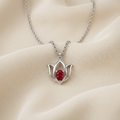 92.5 Silver Lotus frame Pendant