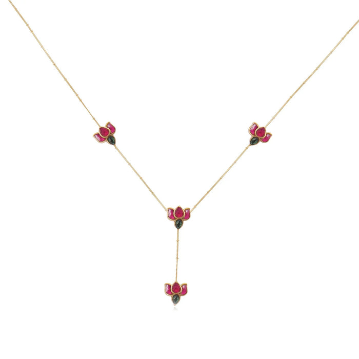 92.5 Silver Lotus Necklace