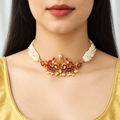 92.5 Silver Peacock choker