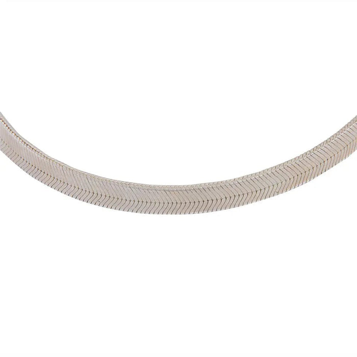 92.5 Silver Plain Chain Anklet (SINGLE)