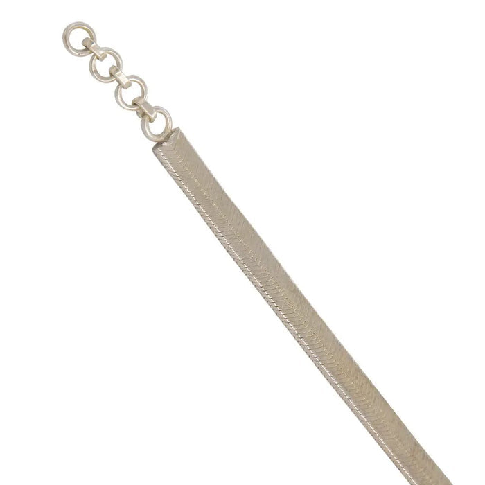 92.5 Silver Plain Chain Anklet (SINGLE)