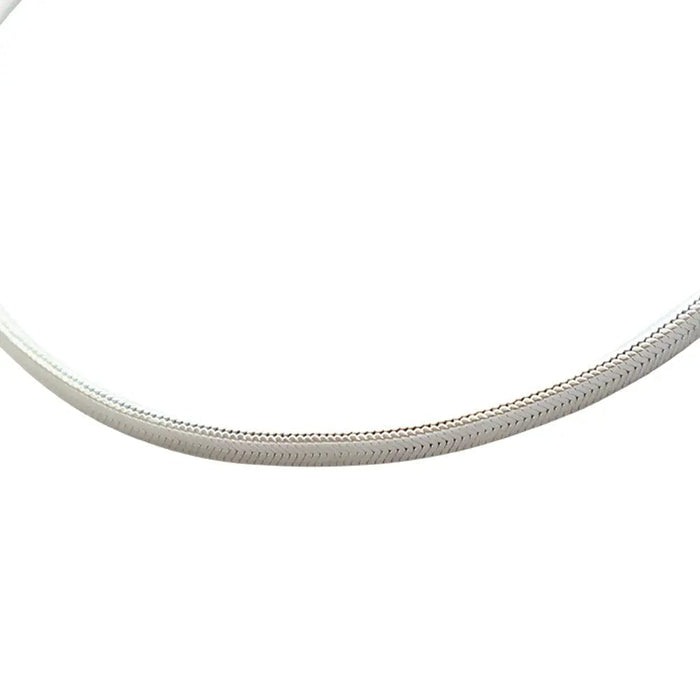 92.5 Silver Plain Chain Anklet (SINGLE)