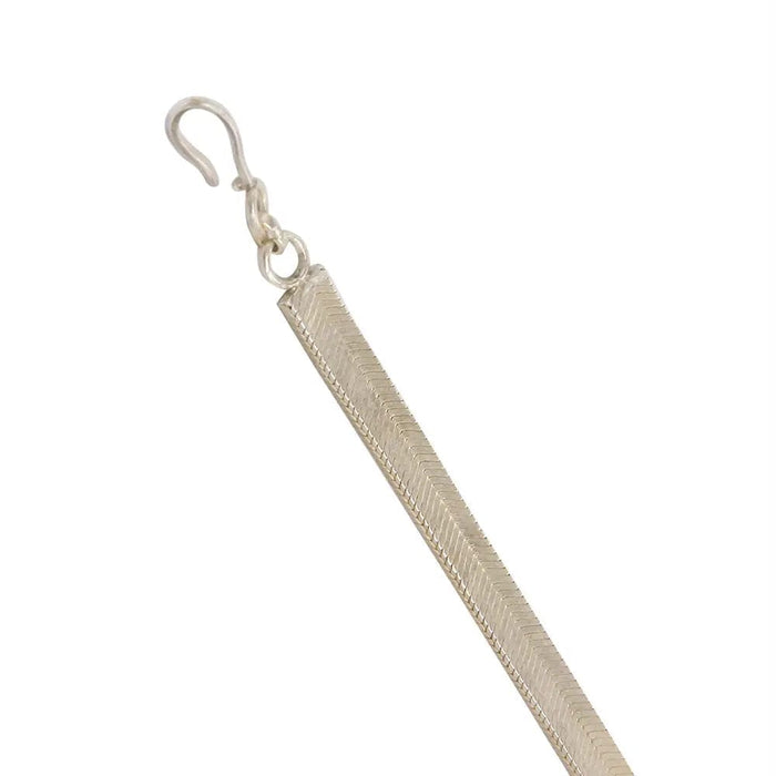 92.5 Silver Plain Chain Anklet (SINGLE)
