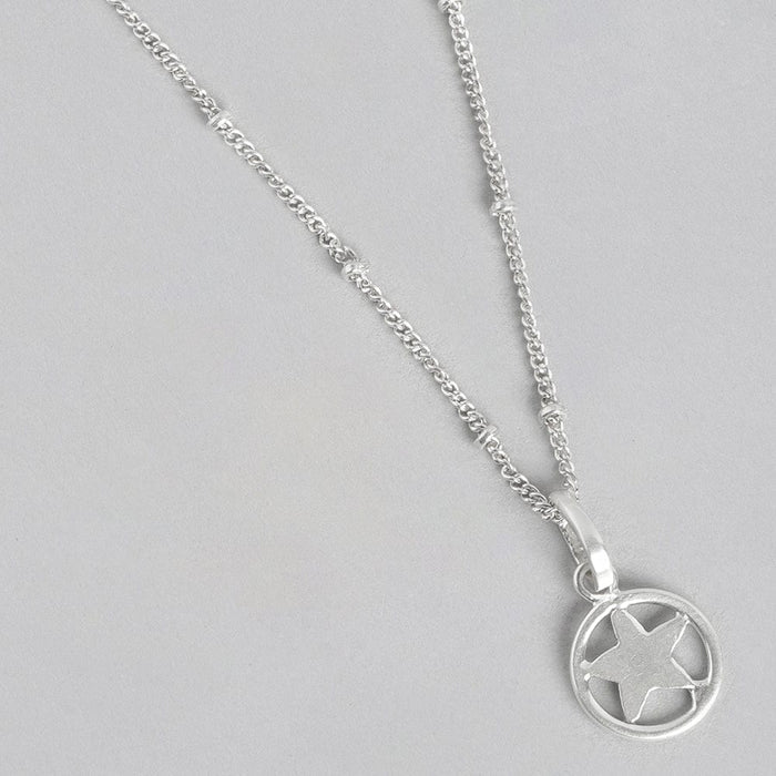92.5 Silver Star loop Necklace
