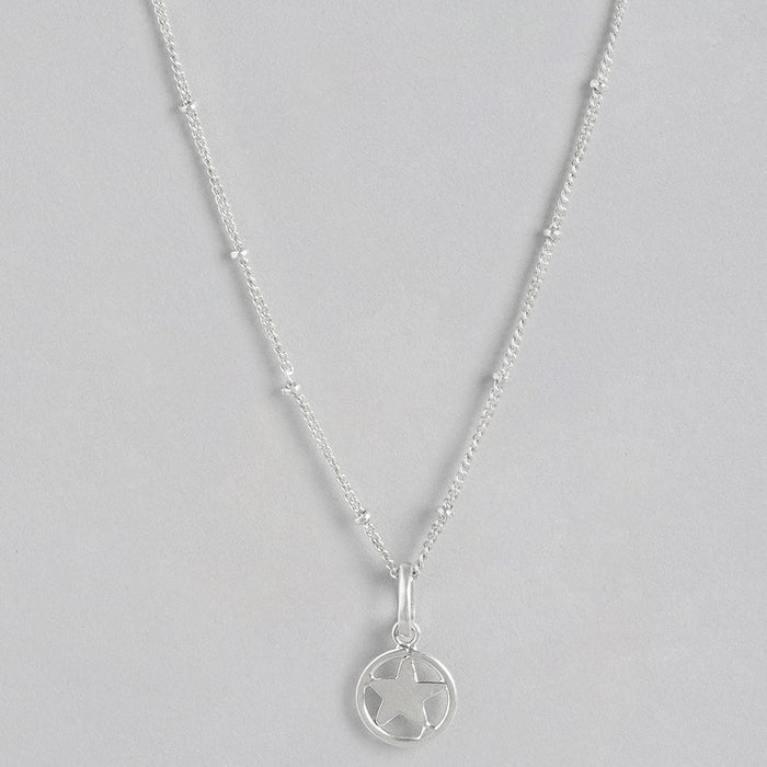 92.5 Silver Star loop Necklace