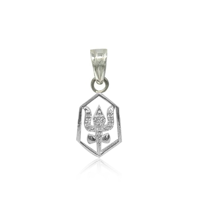 92.5 Silver Trishul necklace