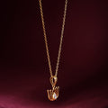 92.5 Silver White Kundan Sacred Lotus Necklace