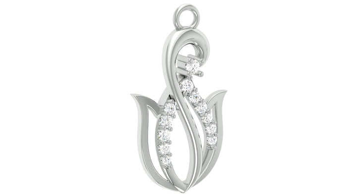 92.5 silver zircon pendant