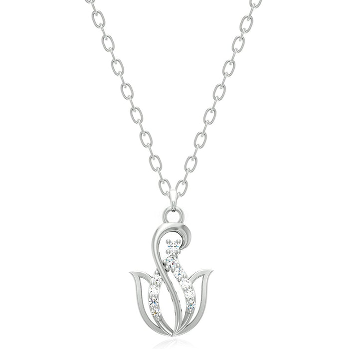 92.5 silver zircon pendant