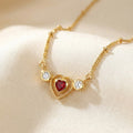92.5 Sterling Silver 925 Heart story Necklace