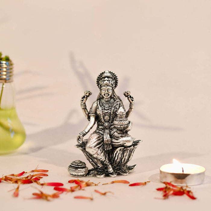 925 Sterling Silver Goddess Lakshmi Idol