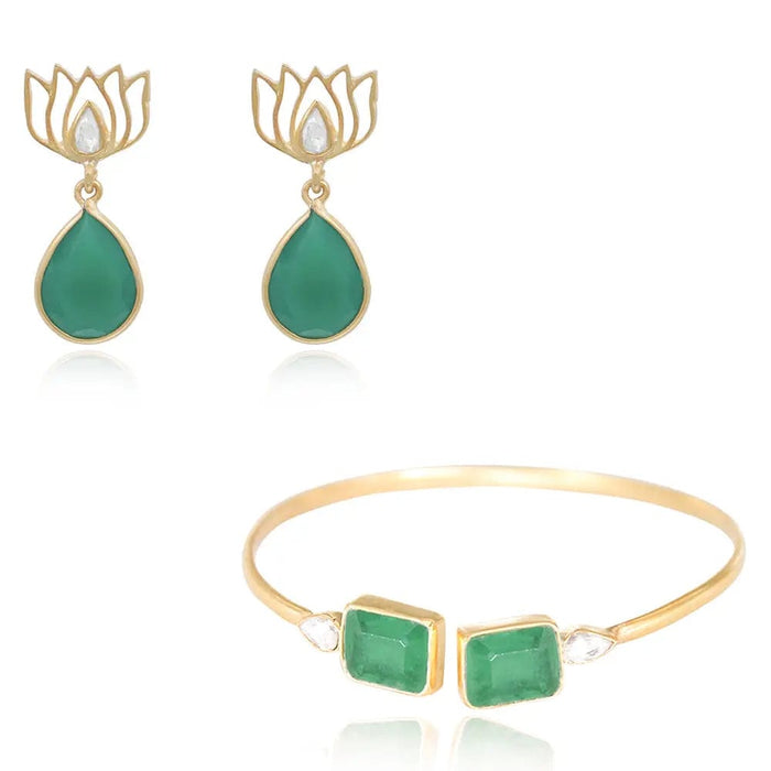 Gold / Earring+Cuff