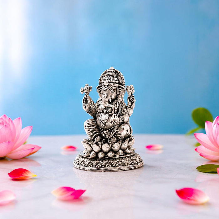 925 Sterling Silver Lord Ganesha Idol