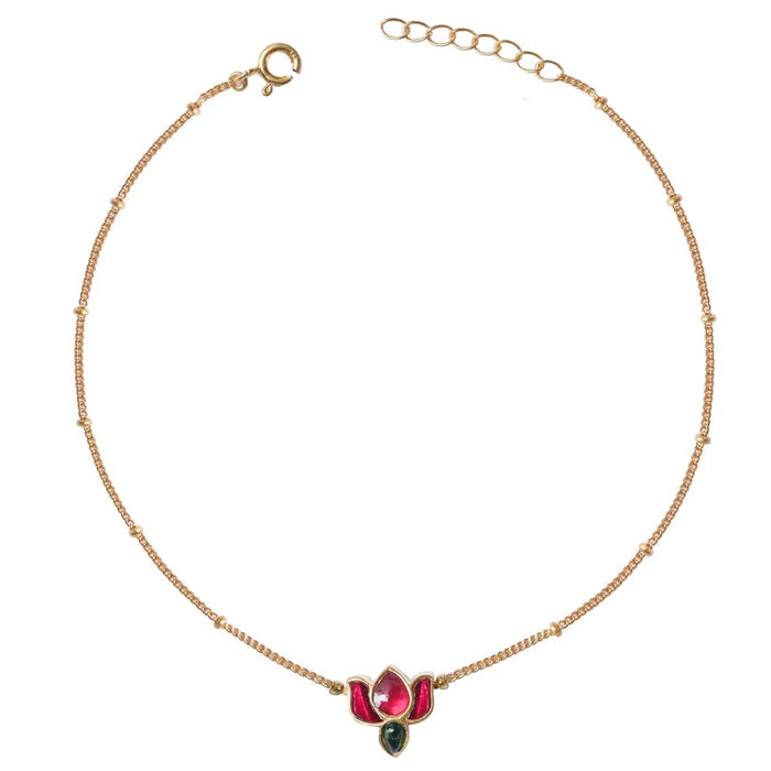 925 Sterling Silver Lotus Bracelet