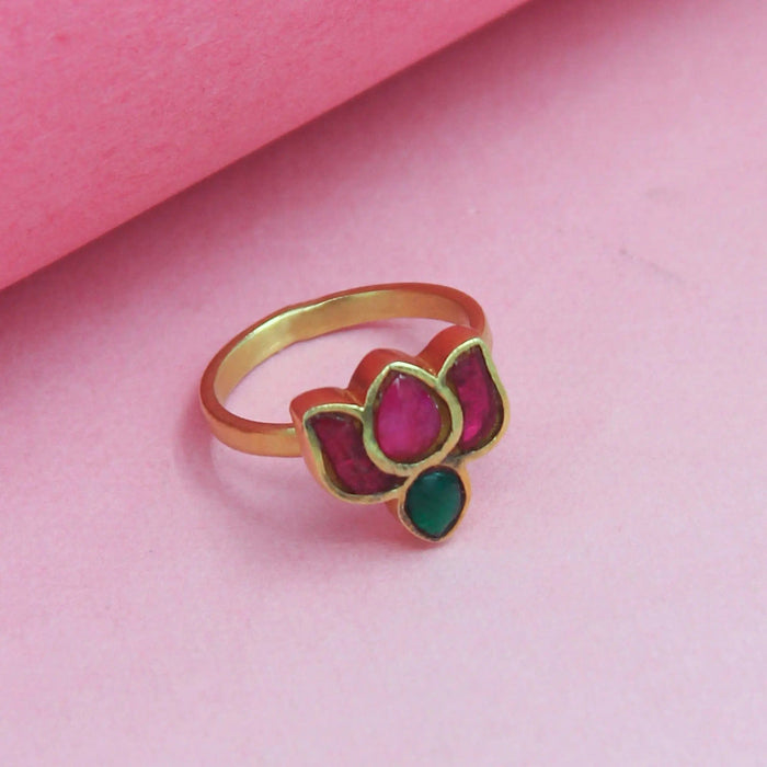 92.5 Sterling Silver Lotus Ring