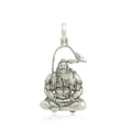 925 Sterling Silver Meditating Shri Hanuman Ji Pendant