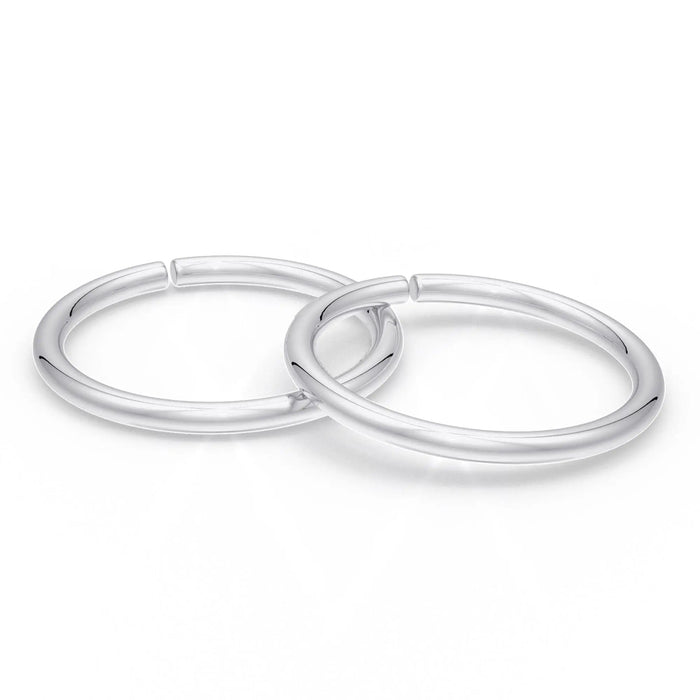925 Sterling Silver Minimal Toe Ring (Pair)