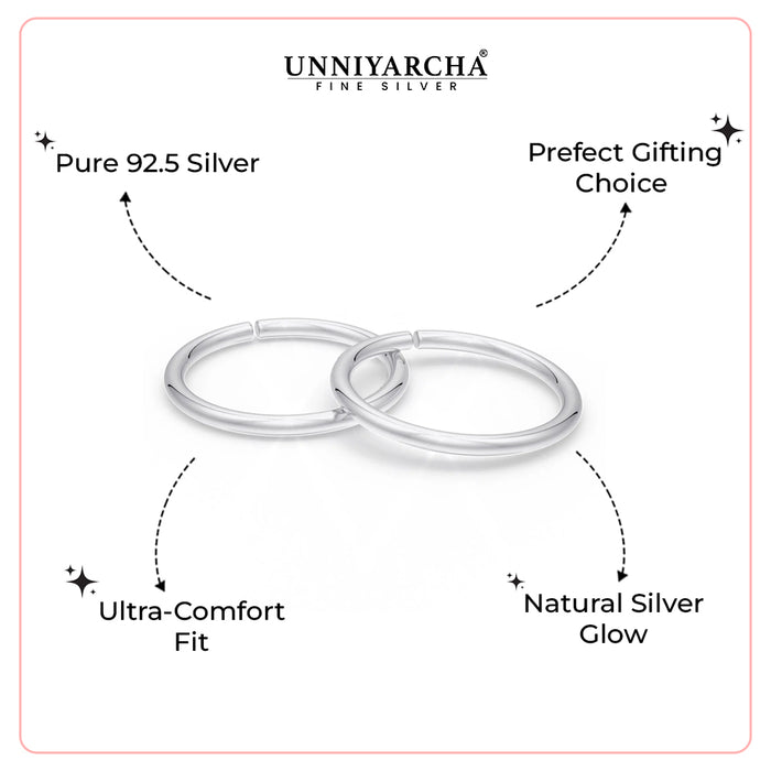 925 Sterling Silver Minimal Toe Ring (Pair)