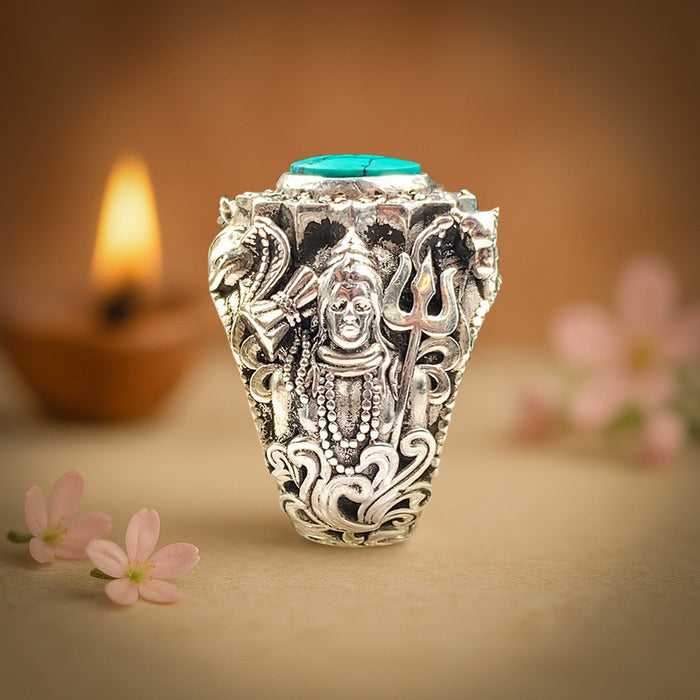 925 Sterling Silver Shiva Ring