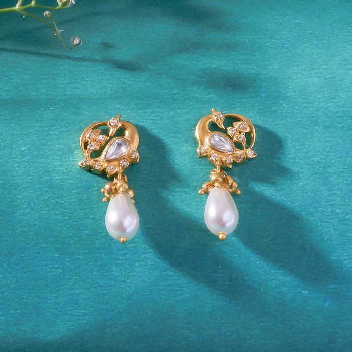 92.5 Sterling Silver Swan Studs With Optional Earchain