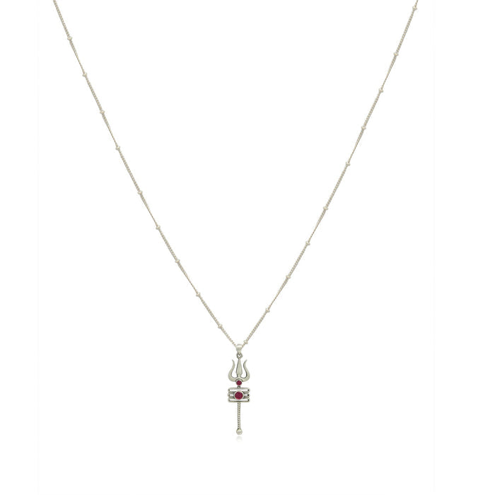 92.5 Women's Trishul  Silver  pendant