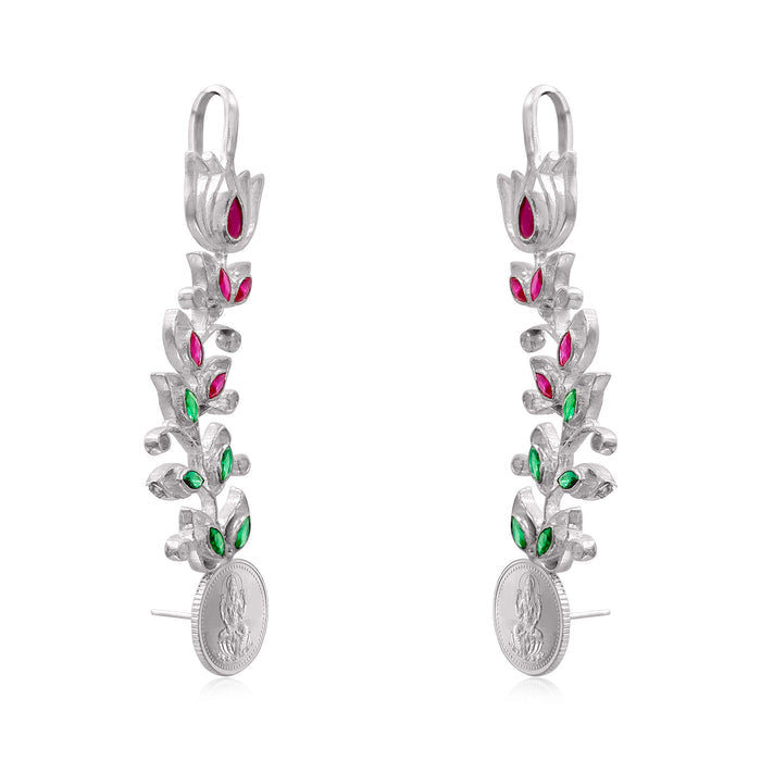 999 Silver Lakshmi & Lotus Earcuff