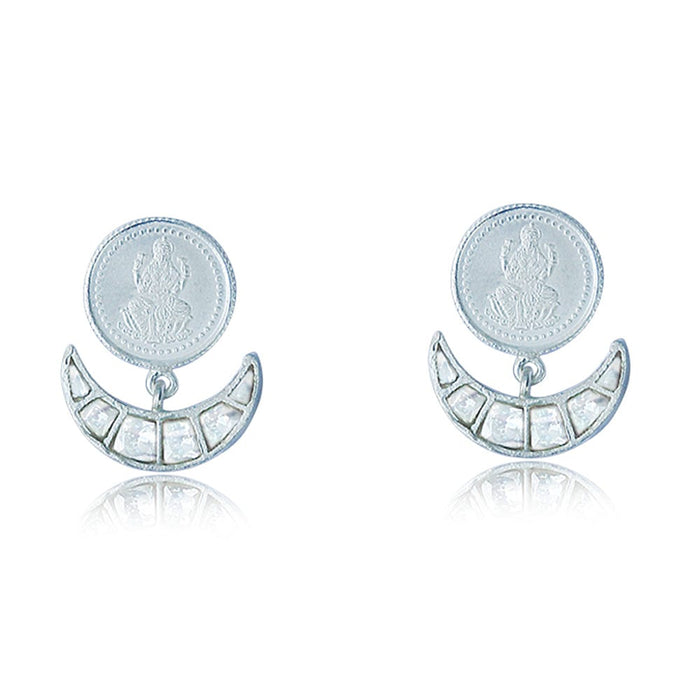 Silver Kuber Polki Earring