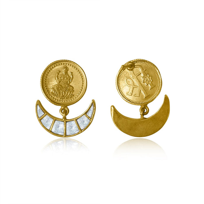 Silver Kuber Polki Earring