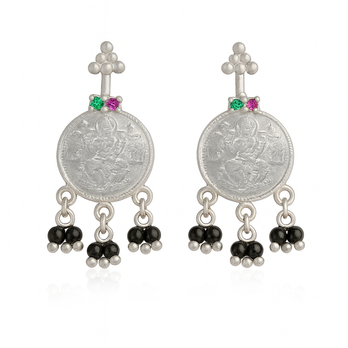999 Sterling Silver Mangal Lakshmi Bugadi (Pierced)