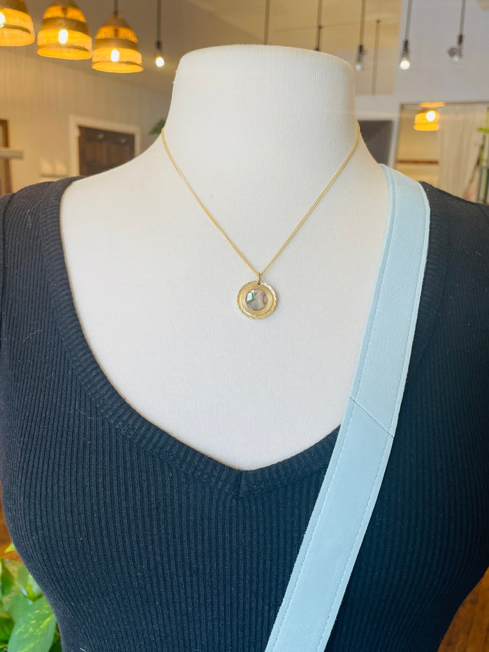abalone portal necklace