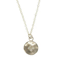 Adel Chefridi Sterling Silver Diamond Disc Pendant