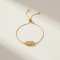 adjustable druzy agate bracelet