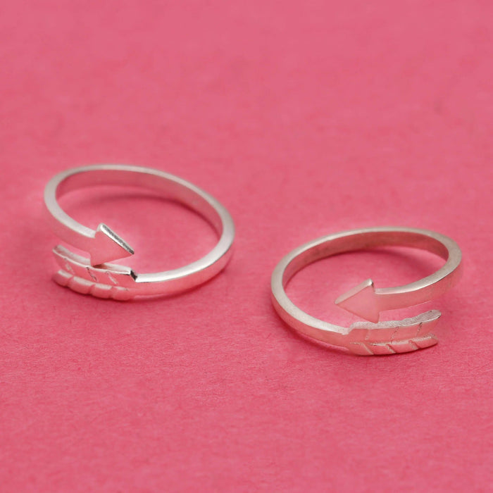 Arrow Design Sterling Silver Toe Ring (Pair)